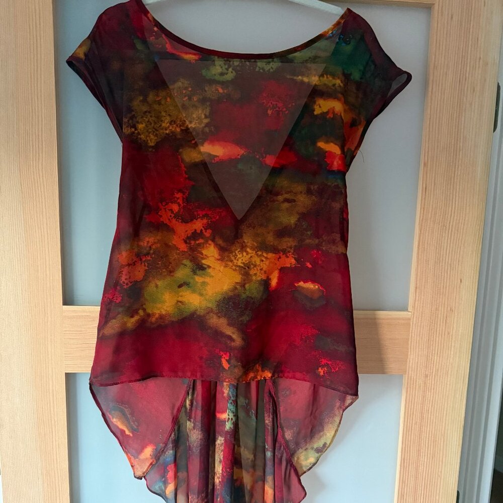 Stunning, unique high-low going-out top